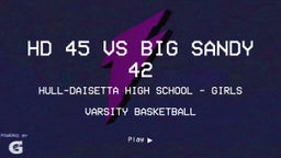 Hull-Daisetta girls basketball highlights HD 45 vs Big Sandy 42
