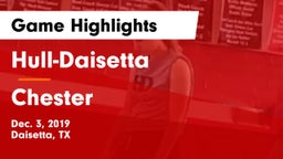 Hull-Daisetta  vs Chester  Game Highlights - Dec. 3, 2019