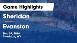 Sheridan  vs Evanston  Game Highlights - Dec 09, 2016