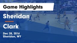 Sheridan  vs Clark  Game Highlights - Dec 28, 2016