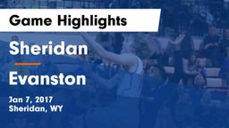 Sheridan  vs Evanston  Game Highlights - Jan 7, 2017