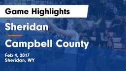 Sheridan  vs Campbell County  Game Highlights - Feb 4, 2017