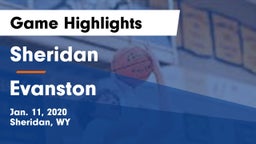 Sheridan  vs Evanston  Game Highlights - Jan. 11, 2020