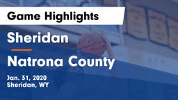 Sheridan  vs Natrona County  Game Highlights - Jan. 31, 2020