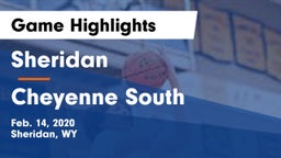 Sheridan  vs Cheyenne South  Game Highlights - Feb. 14, 2020