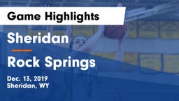 Sheridan  vs Rock Springs  Game Highlights - Dec. 13, 2019