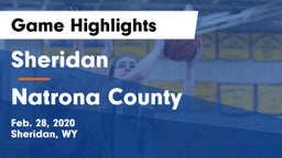 Sheridan  vs Natrona County  Game Highlights - Feb. 28, 2020