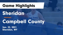 Sheridan  vs Campbell County  Game Highlights - Jan. 22, 2021