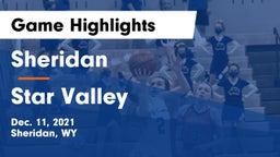 Sheridan  vs Star Valley  Game Highlights - Dec. 11, 2021