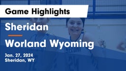 Sheridan  vs Worland Wyoming Game Highlights - Jan. 27, 2024
