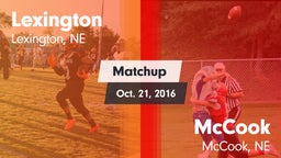 Matchup: Lexington High vs. McCook  2016