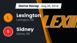 Recap: Lexington  vs. Sidney  2016