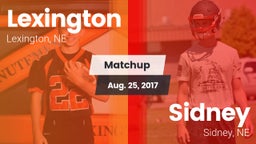Matchup: Lexington High vs. Sidney  2017