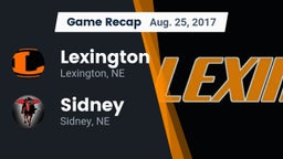 Recap: Lexington  vs. Sidney  2017