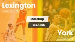 Matchup: Lexington High vs. York  2017