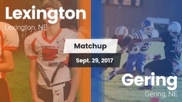 Matchup: Lexington High vs. Gering  2017