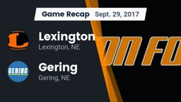 Recap: Lexington  vs. Gering  2017