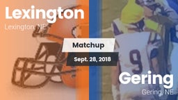 Matchup: Lexington High vs. Gering  2018