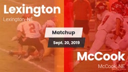 Matchup: Lexington High vs. McCook  2019