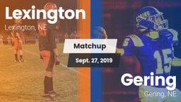 Matchup: Lexington High vs. Gering  2019