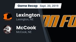 Recap: Lexington  vs. McCook  2019