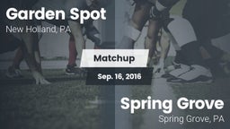 Matchup: Garden Spot vs. Spring Grove  2016