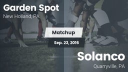 Matchup: Garden Spot vs. Solanco  2016