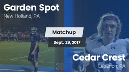 Matchup: Garden Spot vs. Cedar Crest  2017
