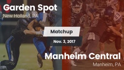 Matchup: Garden Spot vs. Manheim Central  2017