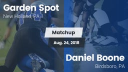 Matchup: Garden Spot vs. Daniel Boone  2018