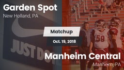 Matchup: Garden Spot vs. Manheim Central  2018