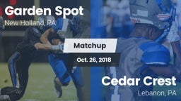 Matchup: Garden Spot vs. Cedar Crest  2018