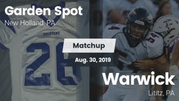 Matchup: Garden Spot vs. Warwick  2019