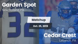 Matchup: Garden Spot vs. Cedar Crest  2019