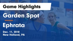 Garden Spot  vs Ephrata  Game Highlights - Dec. 11, 2018