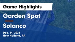 Garden Spot  vs Solanco  Game Highlights - Dec. 14, 2021