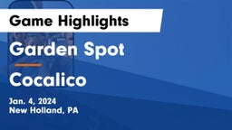 Garden Spot  vs Cocalico  Game Highlights - Jan. 4, 2024