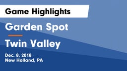 Garden Spot  vs Twin Valley  Game Highlights - Dec. 8, 2018