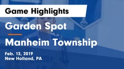 Garden Spot  vs Manheim Township Game Highlights - Feb. 13, 2019