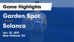 Garden Spot  vs Solanco  Game Highlights - Jan. 25, 2021