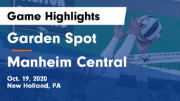 Garden Spot  vs Manheim Central  Game Highlights - Oct. 19, 2020