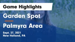 Garden Spot  vs Palmyra Area  Game Highlights - Sept. 27, 2021