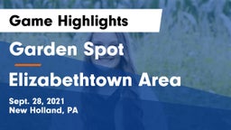 Garden Spot  vs Elizabethtown Area  Game Highlights - Sept. 28, 2021