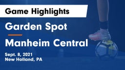 Garden Spot  vs Manheim Central  Game Highlights - Sept. 8, 2021