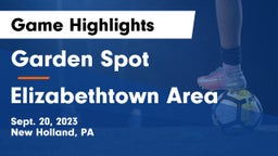 Garden Spot  vs Elizabethtown Area  Game Highlights - Sept. 20, 2023