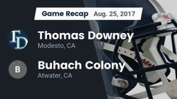 Recap: Thomas Downey  vs. Buhach Colony  2017
