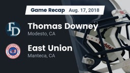 Recap: Thomas Downey  vs. East Union  2018