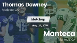 Matchup: Thomas Downey vs. Manteca  2018