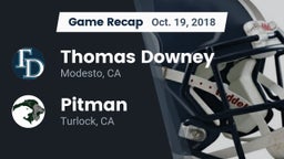 Recap: Thomas Downey  vs. Pitman  2018