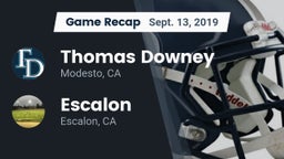 Recap: Thomas Downey  vs. Escalon  2019